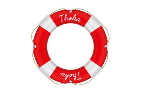 naam op reddingsboei sticker