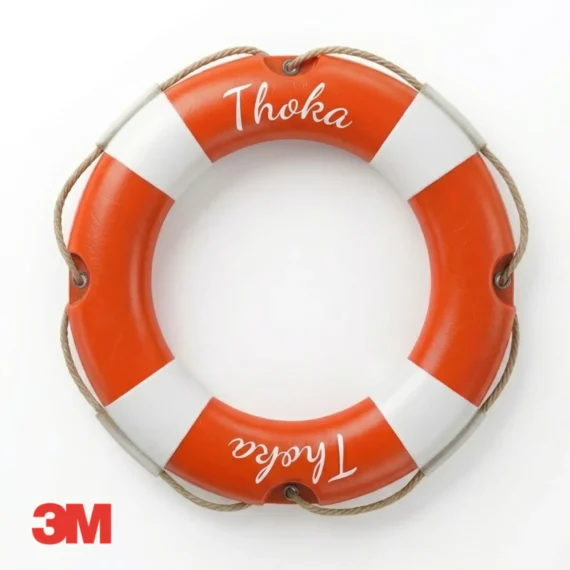 naam op reddingsboei sticker